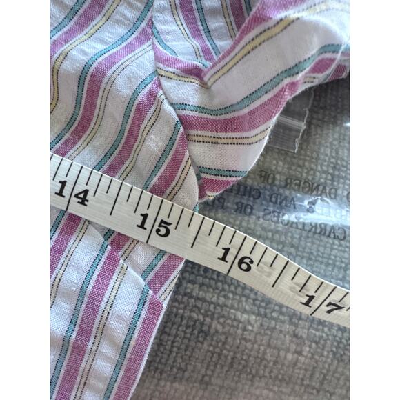 ModCloth Professional Pizzaz Striped Bell Sleeve Button Up Blouse Top XXS NWT - Picture 10 of 11